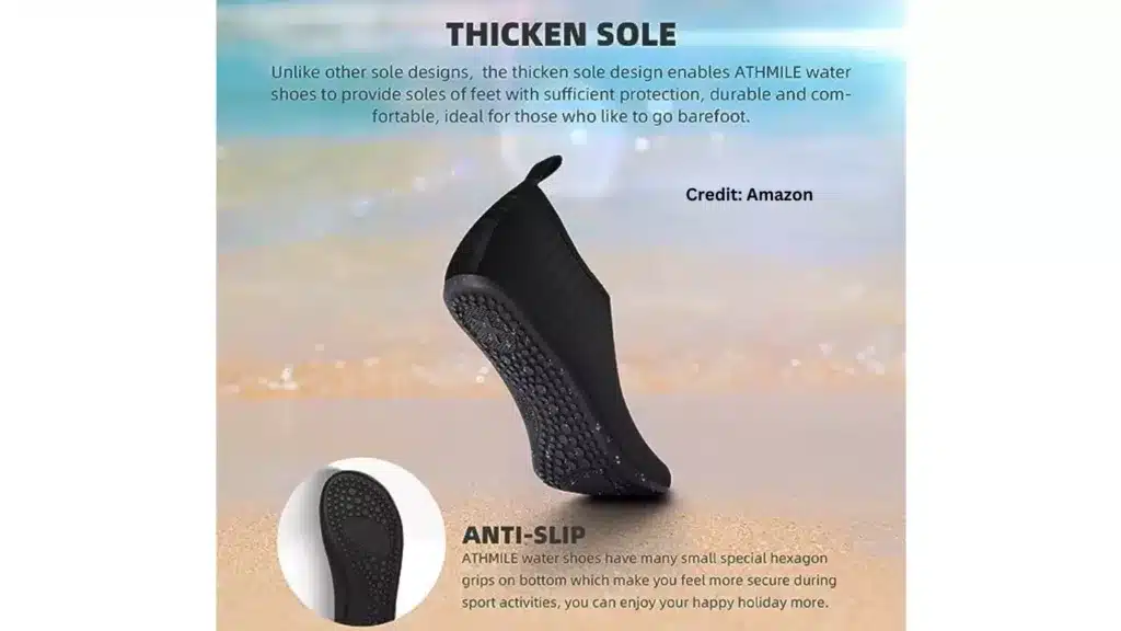 ATHMILE Water Shoes-Thicken Sole
